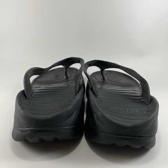 Hoka One One Ora Recovery Flip Flops Mens Size 13 Black Comfort Sandals Shoes - Picture 5 of 9
